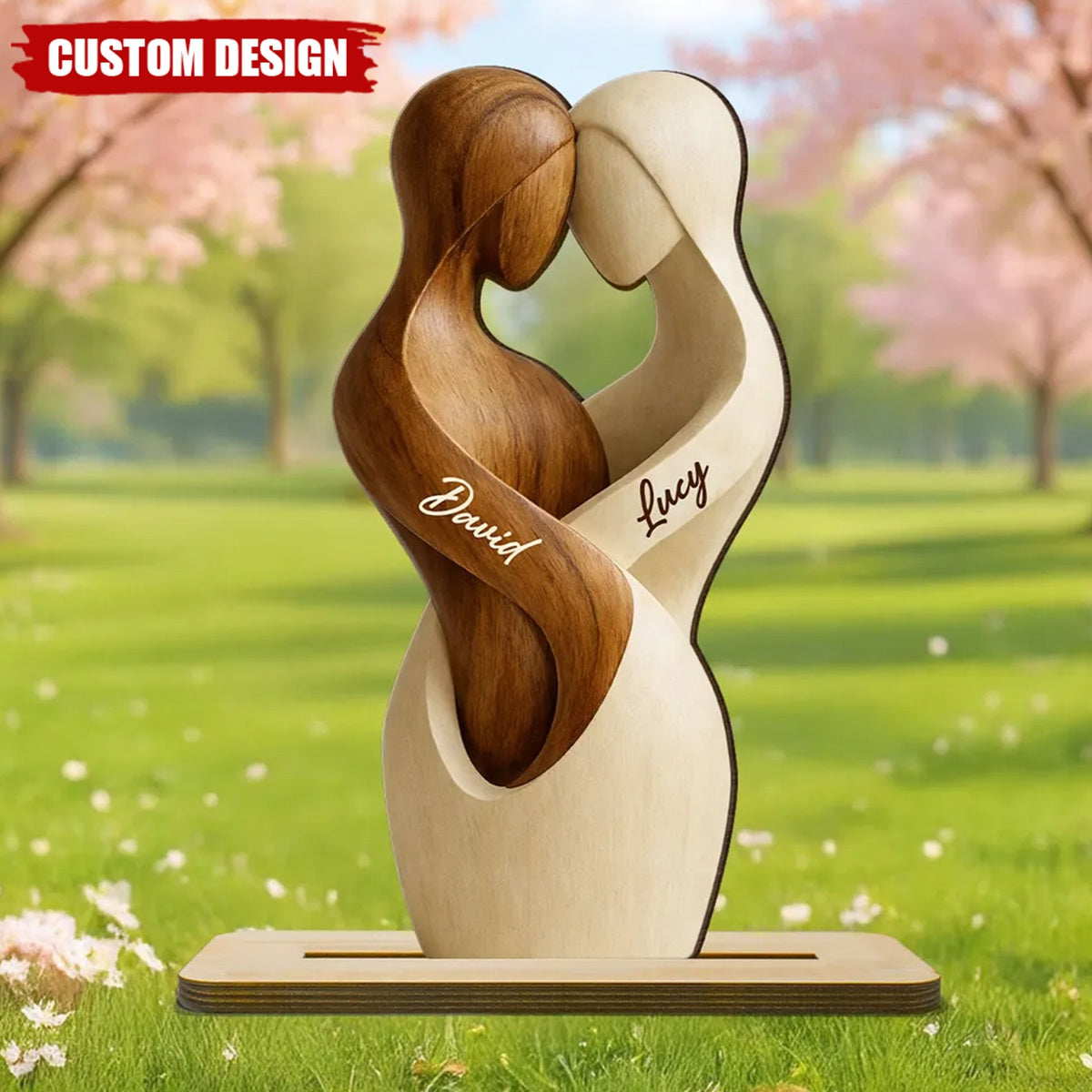 Two Become One-Personalized Wooden Plaque-Gift For Him/Her