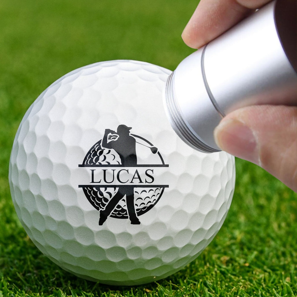 Personalized Plastic Golf Ball Stamp for Golfers – Custom Logo Marker, Unique Gift for Avid Players